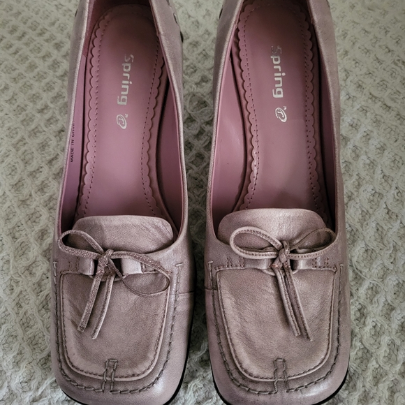 Spring Pink Chunky Heels - Picture 9 of 12